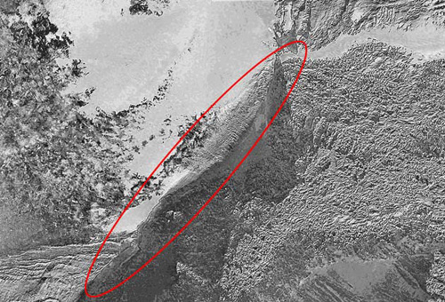 noah's ark 2003 satellite image